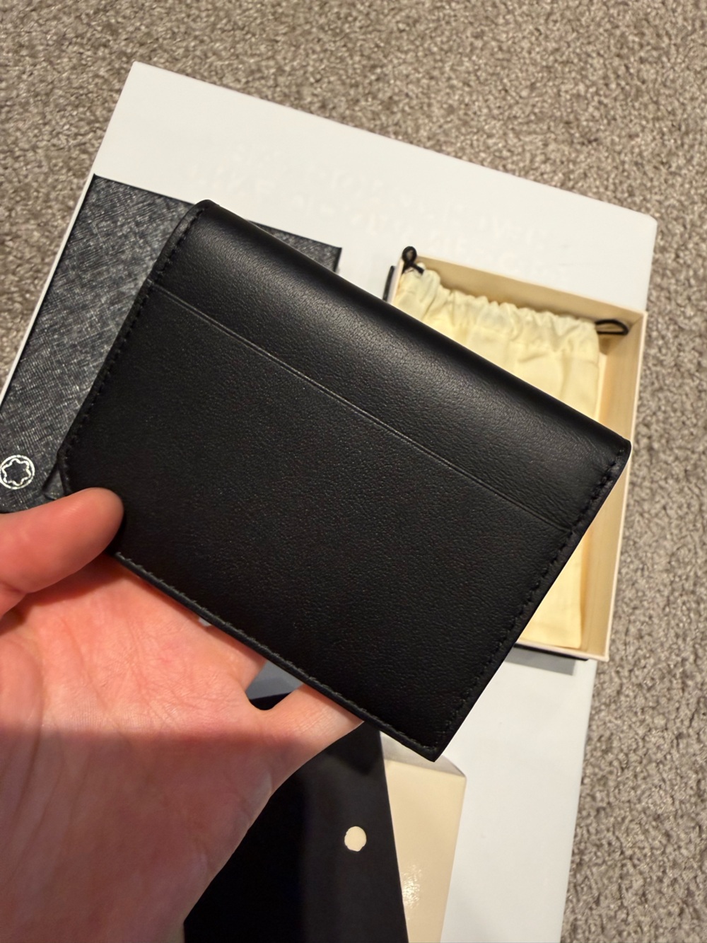 BNIB Montblanc Meisterstück Black Leather
Mini Wallet/ Full Set - Picture 9 of 14